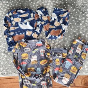 Kids Pajamas Set - Blue and Gray